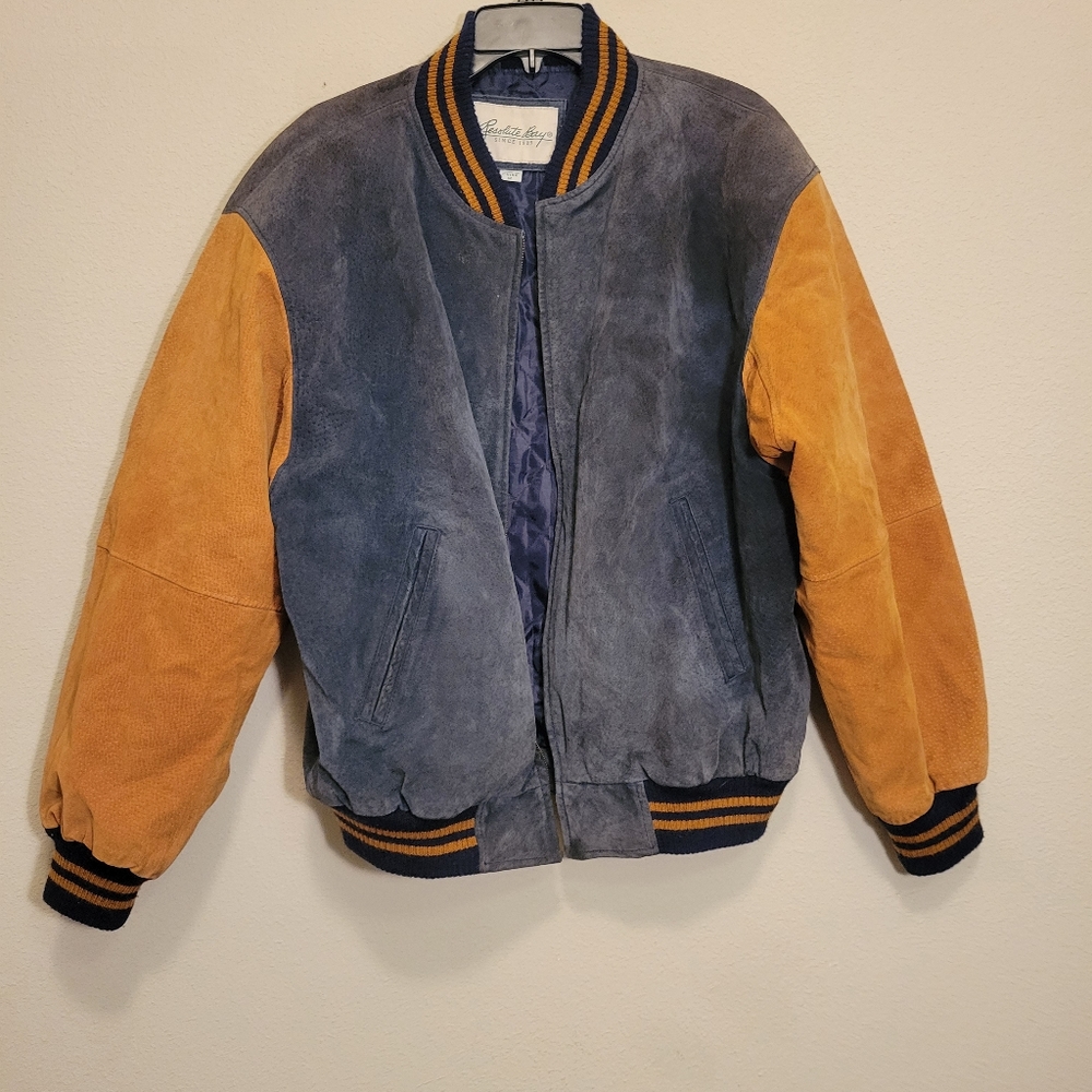 Vintage Resolute Bay Leather Varsity Jacket